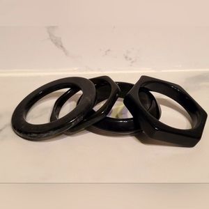 4 Zaria bangle stack bracelets by Sassy Jones